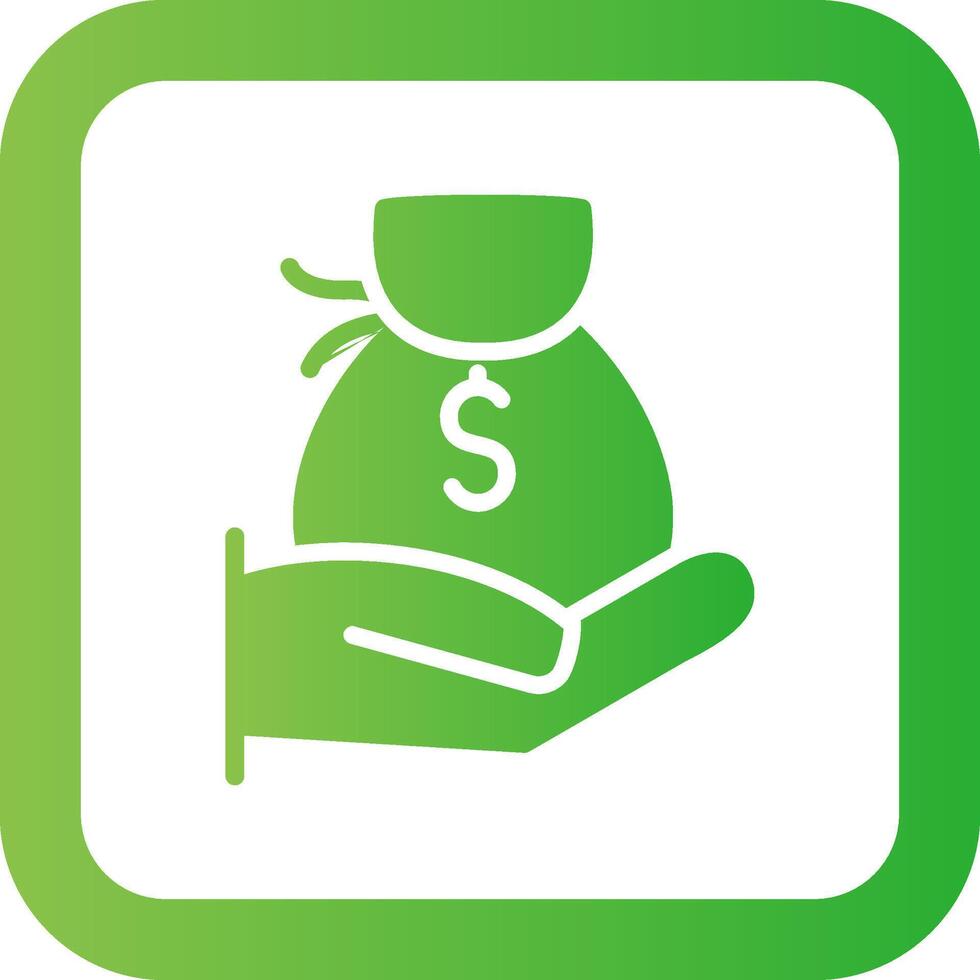 Money Bag Creative Icon Design vector