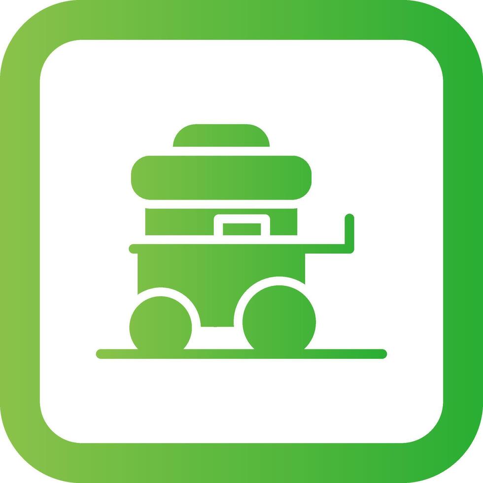 Food Cart Creative Icon Design vector