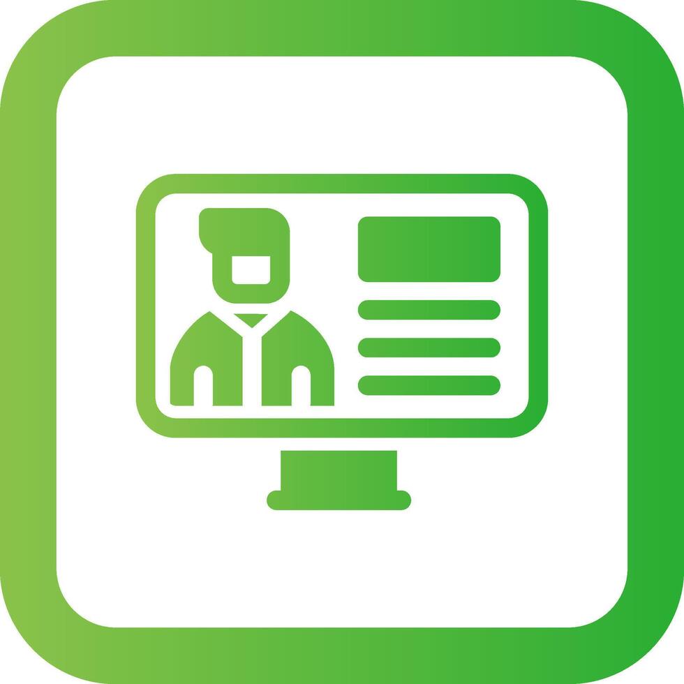 Online Lecture Creative Icon Design vector