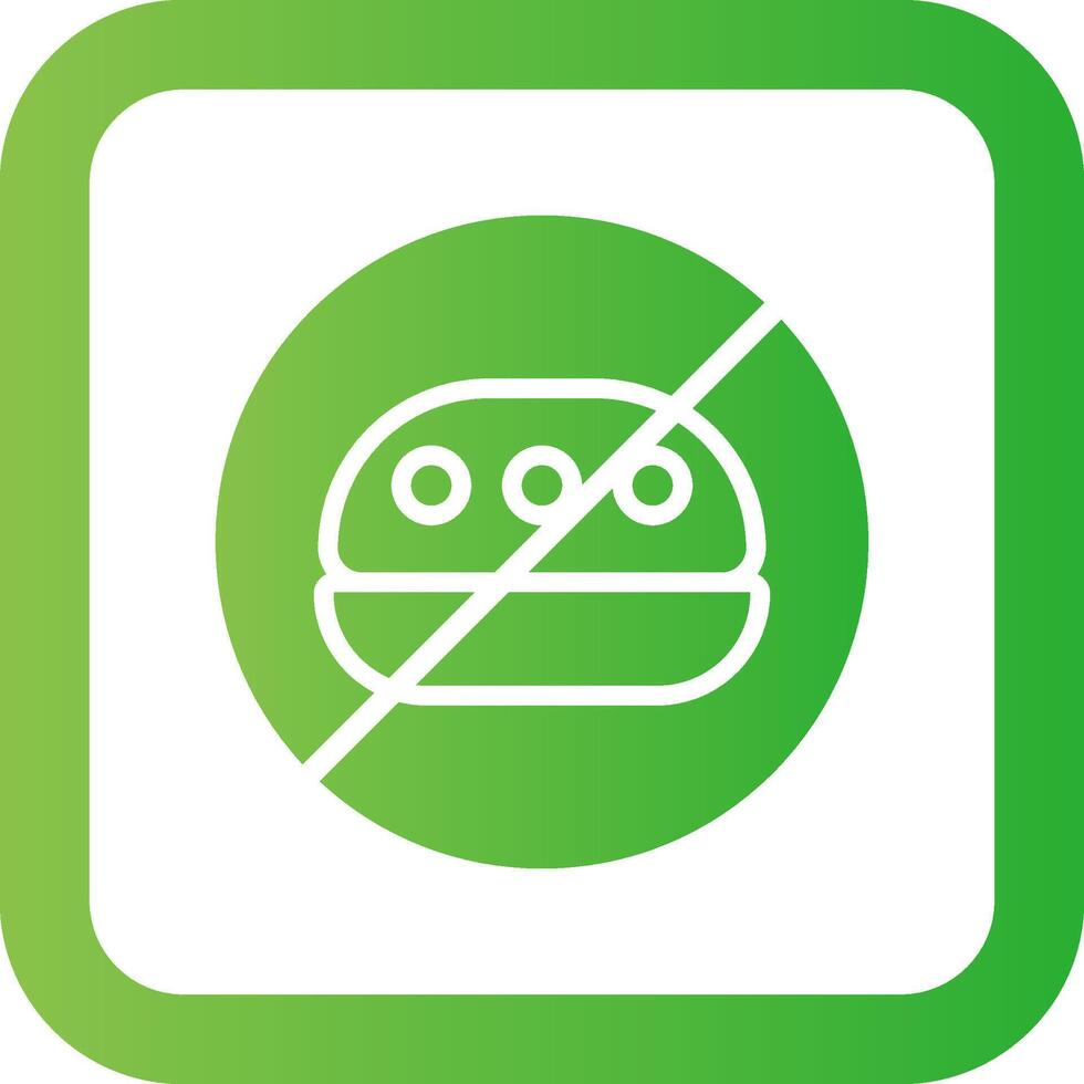 No Food Creative Icon Design vector