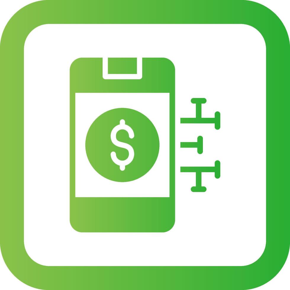 Digital Money Creative Icon Design vector