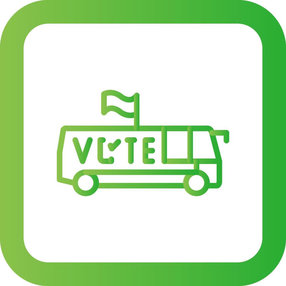 Bus Creative Icon Design vector