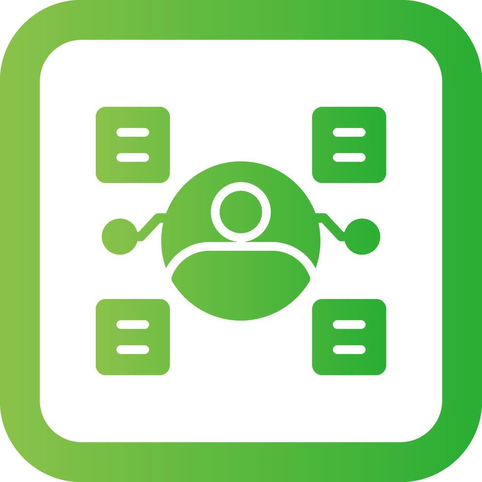 User Predictions Creative Icon Design vector