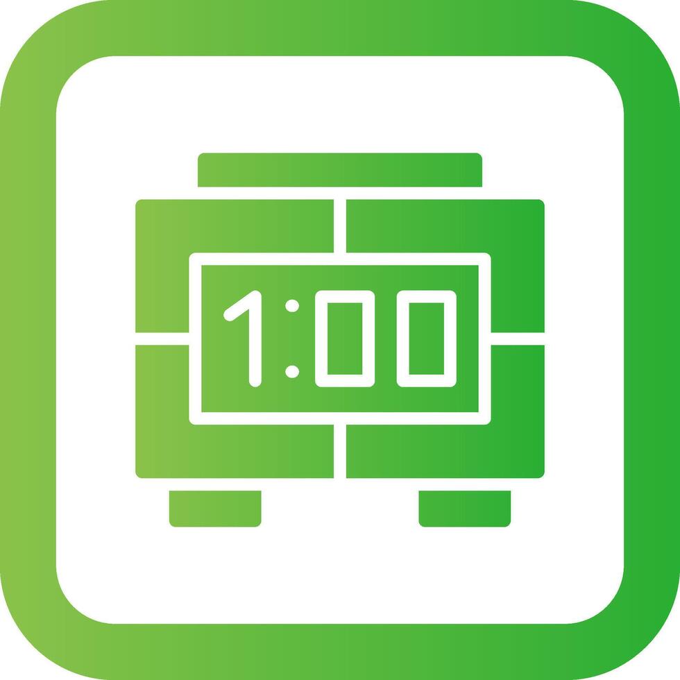 Digital Clock Creative Icon Design vector