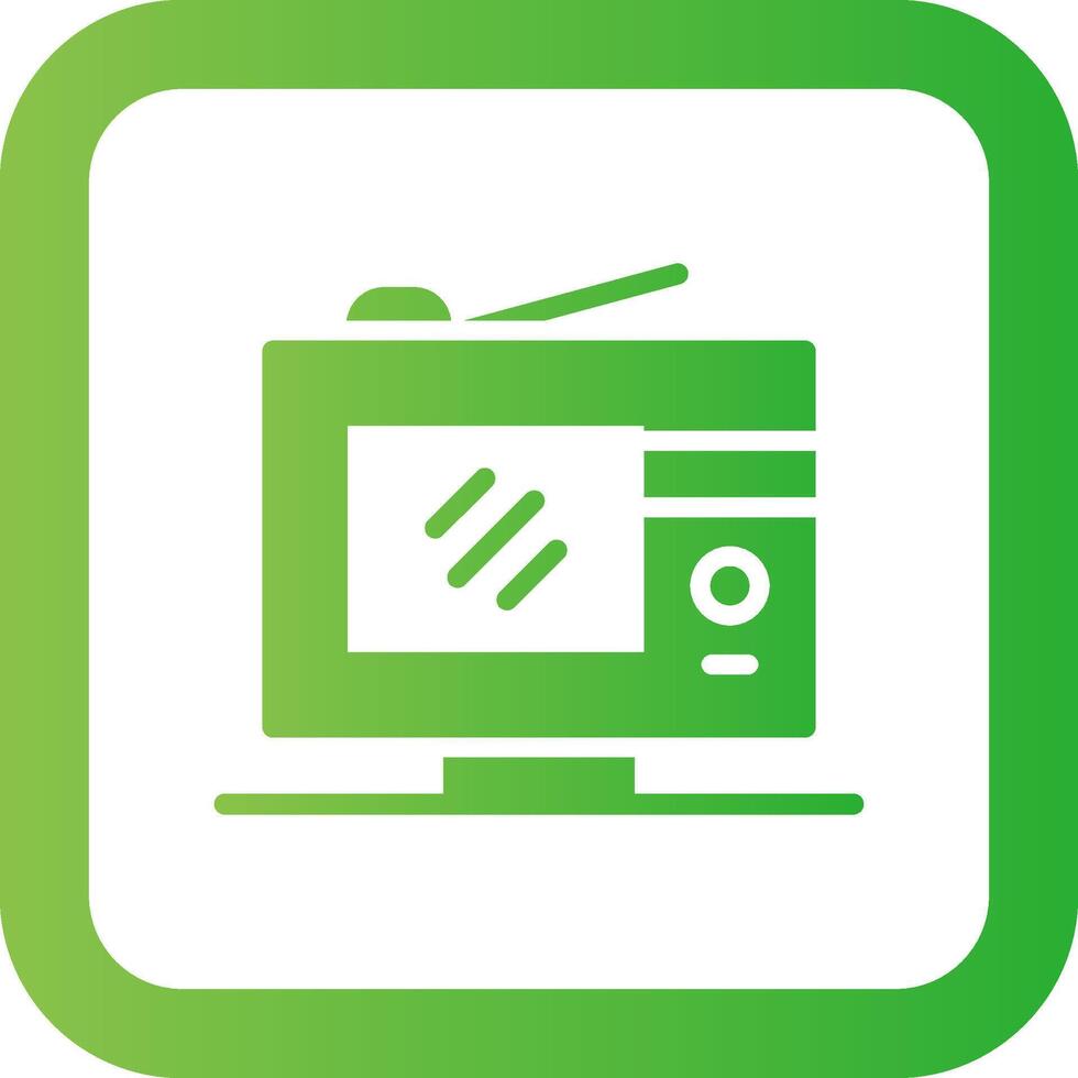 Digital Television Creative Icon Design vector