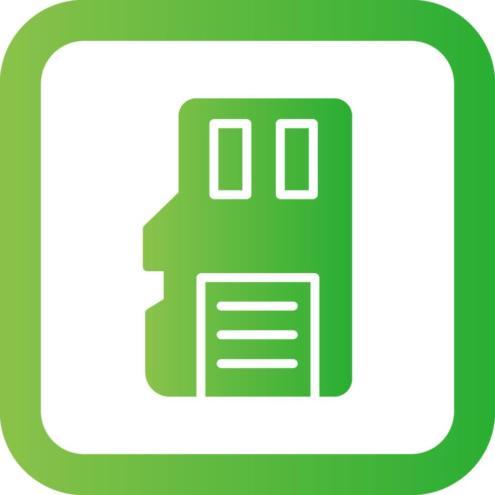 Sd Card Creative Icon Design vector
