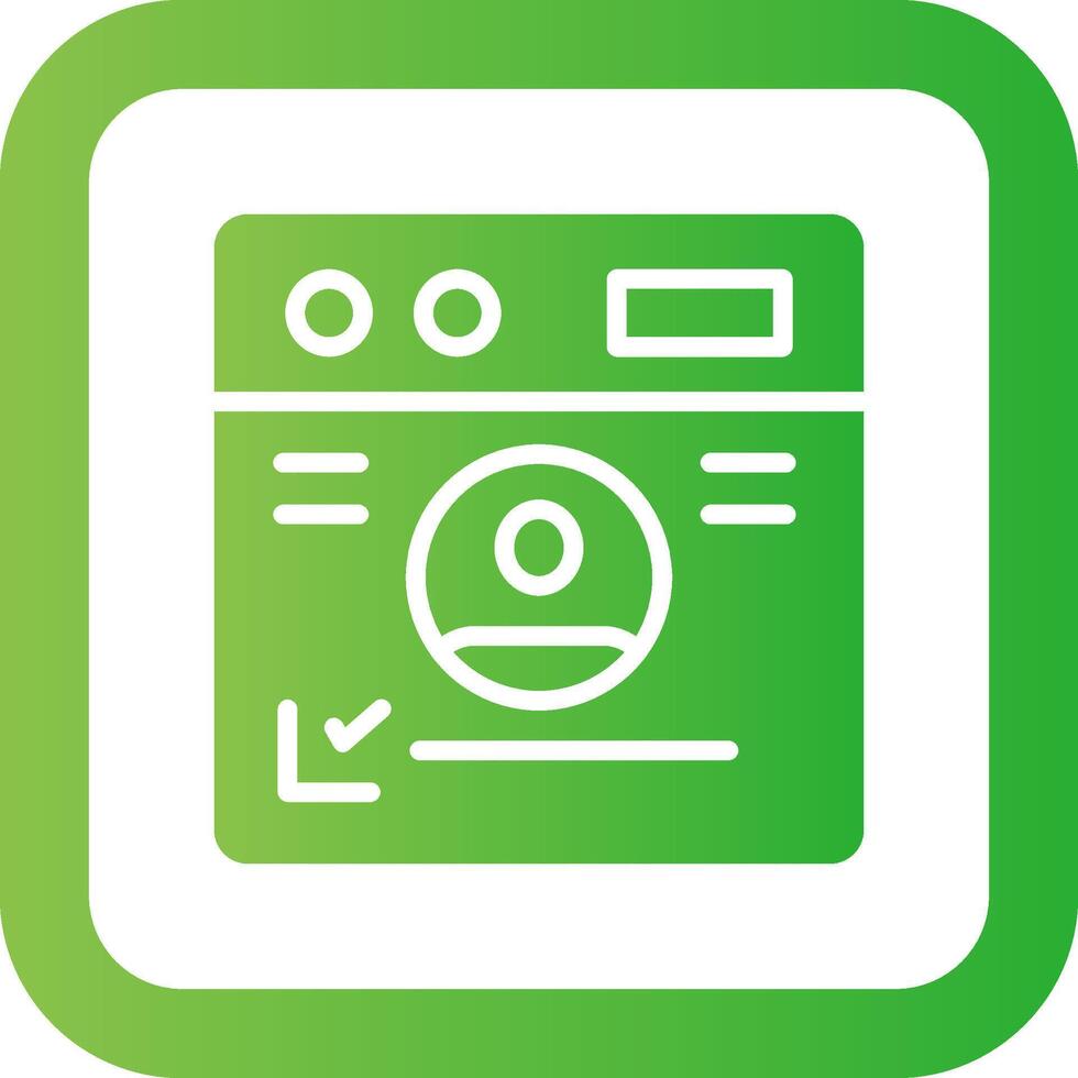 Personal Information Creative Icon Design vector