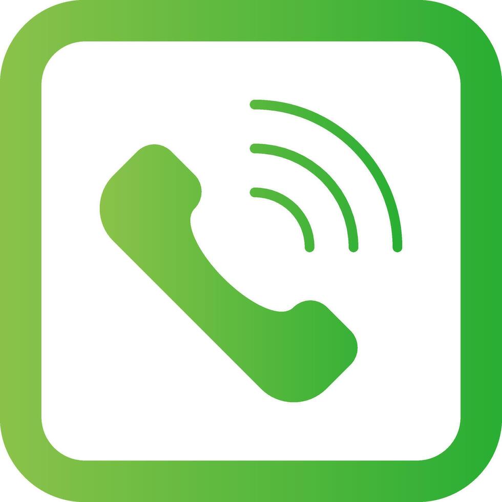 Phone Call Creative Icon Design vector