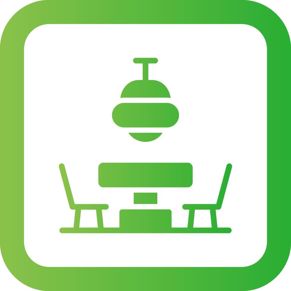 Dining Table Creative Icon Design vector