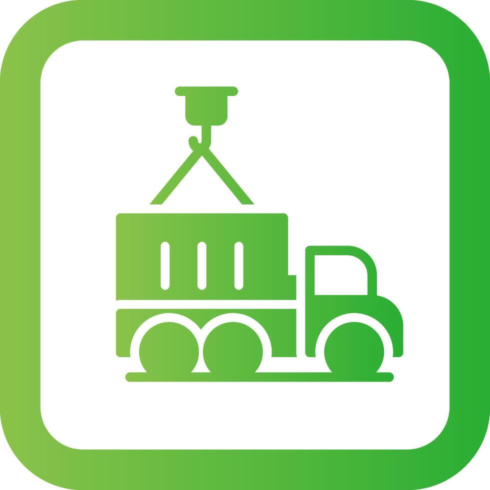 Container Truck Creative Icon Design vector