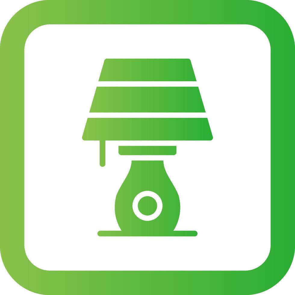 Table Lamp Creative Icon Design vector