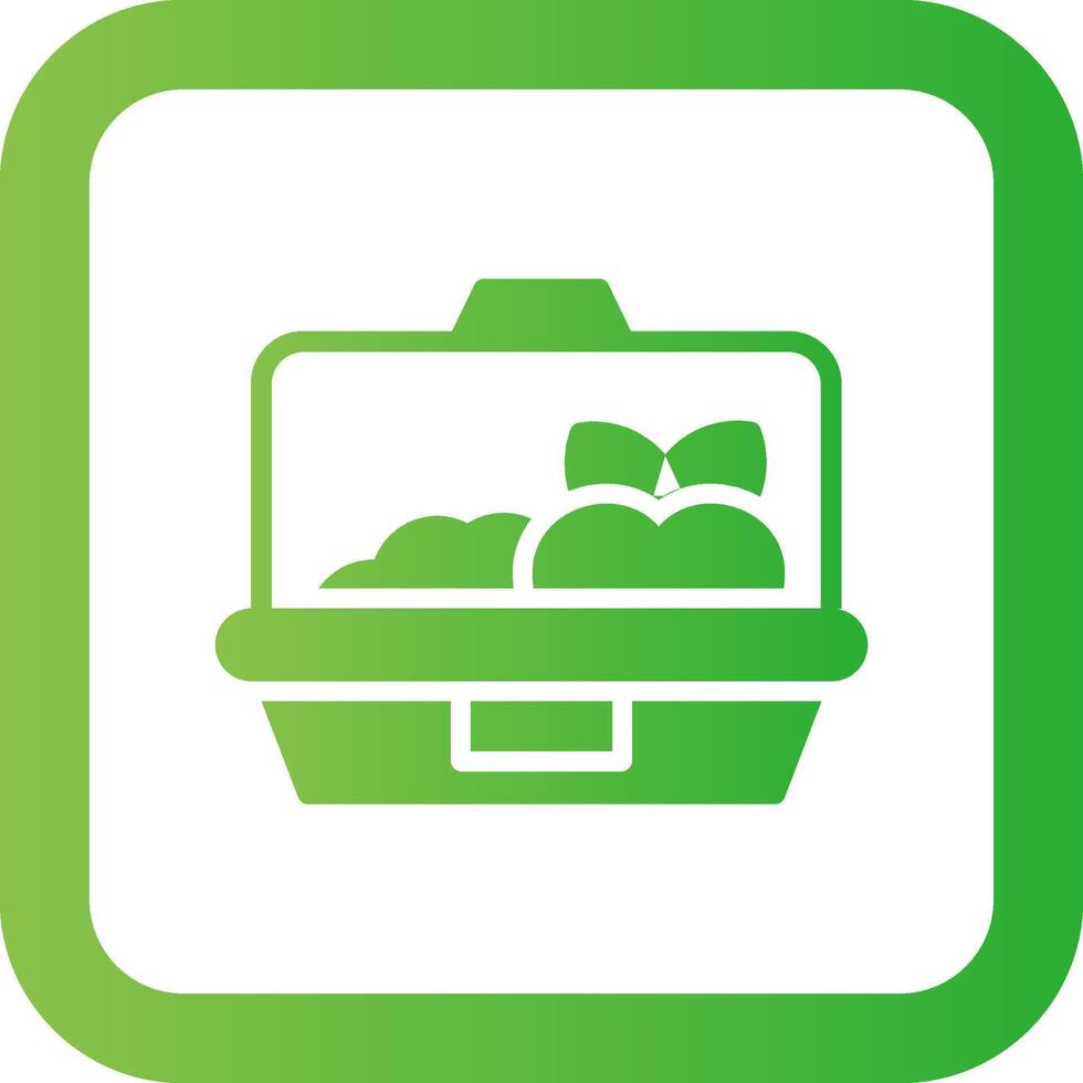 Lunch Box Creative Icon Design vector