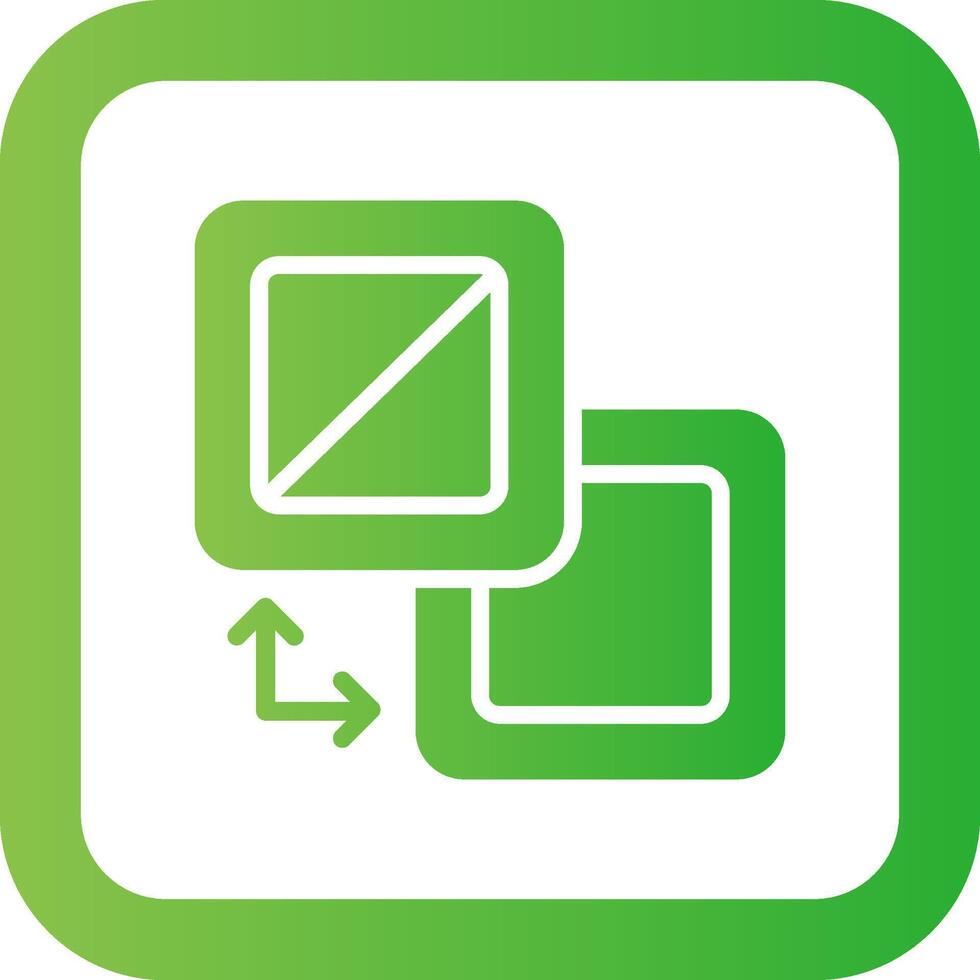 Fill And Stroke Creative Icon Design vector