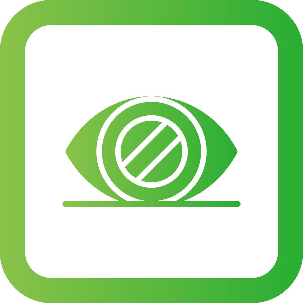 Glaucoma Creative Icon Design vector