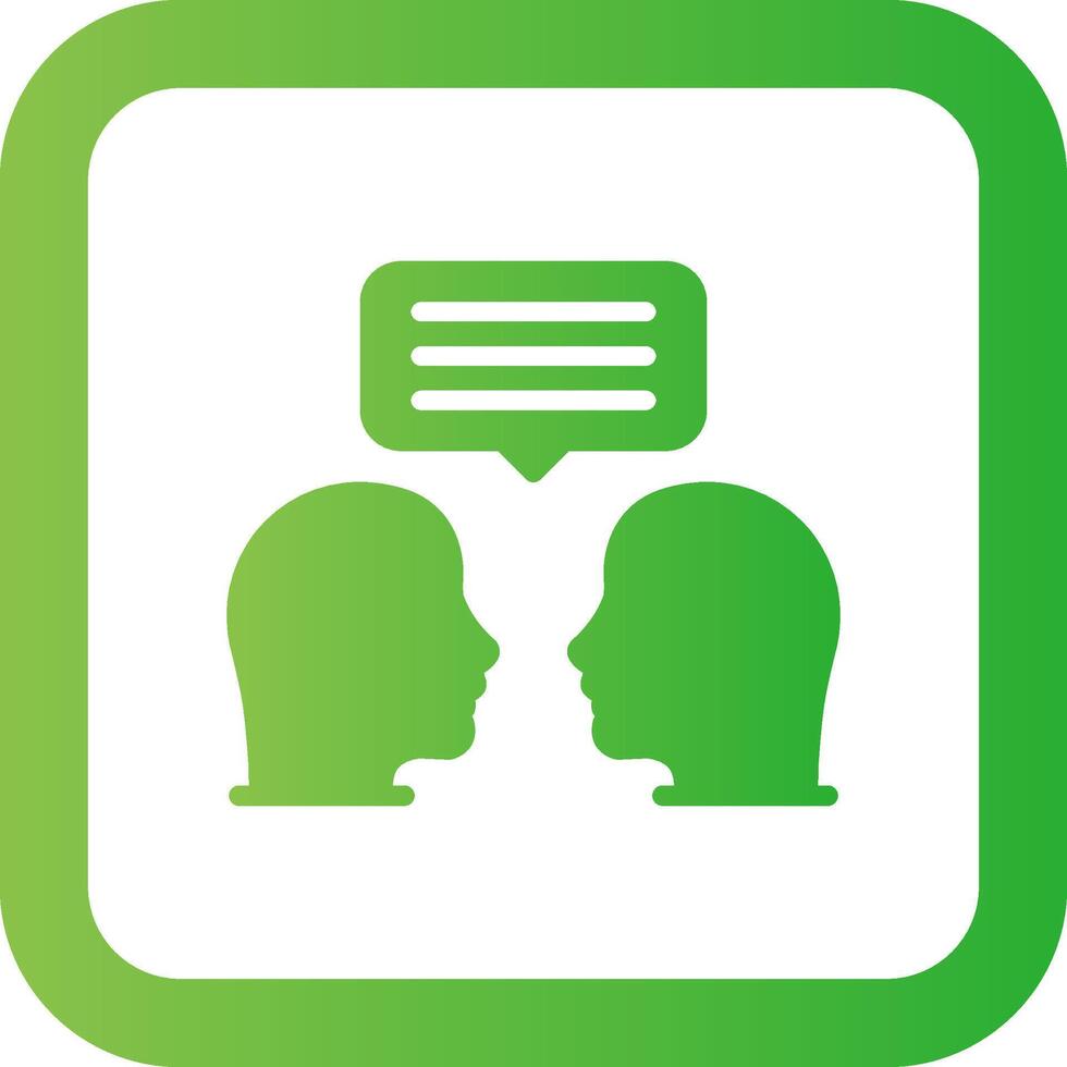 Face To Face Creative Icon Design vector