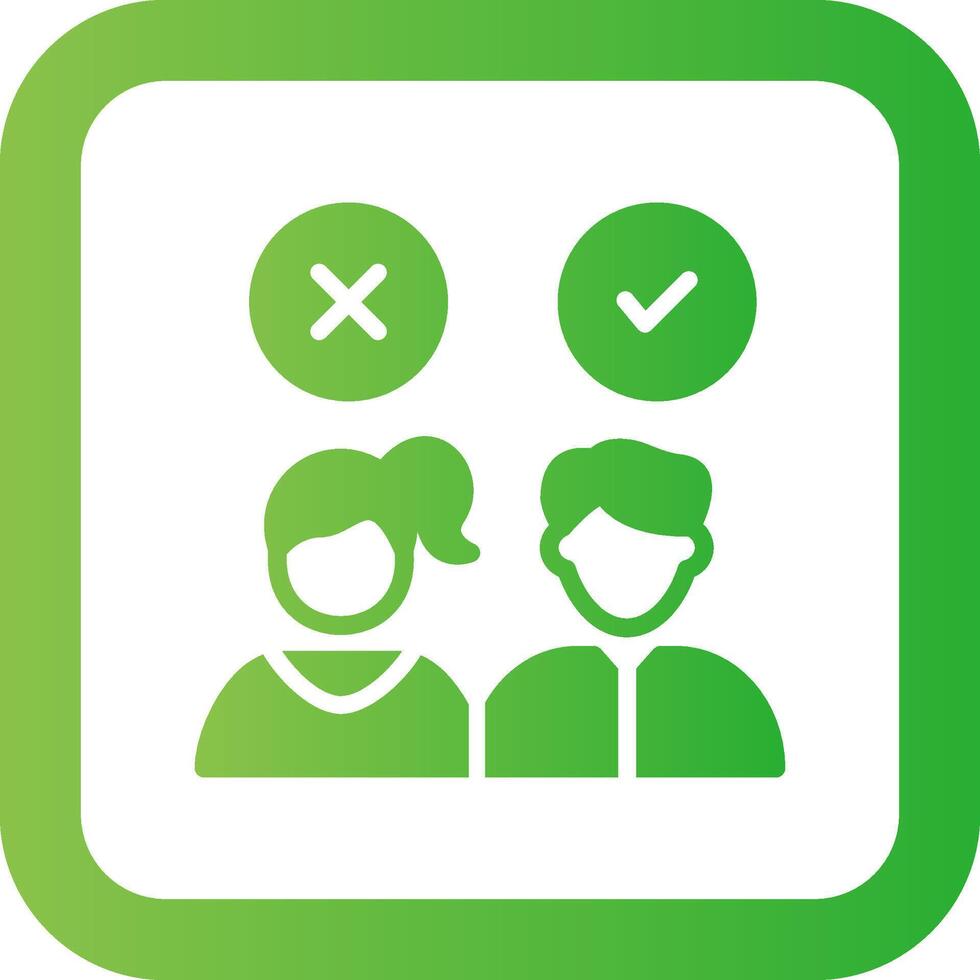 Candidate Creative Icon Design vector