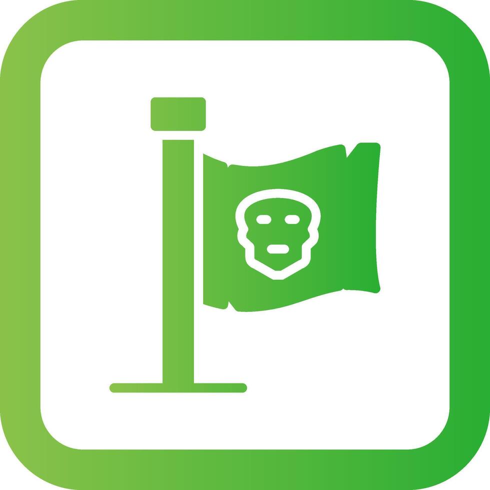 diseño de icono creativo de bandera de piratas vector