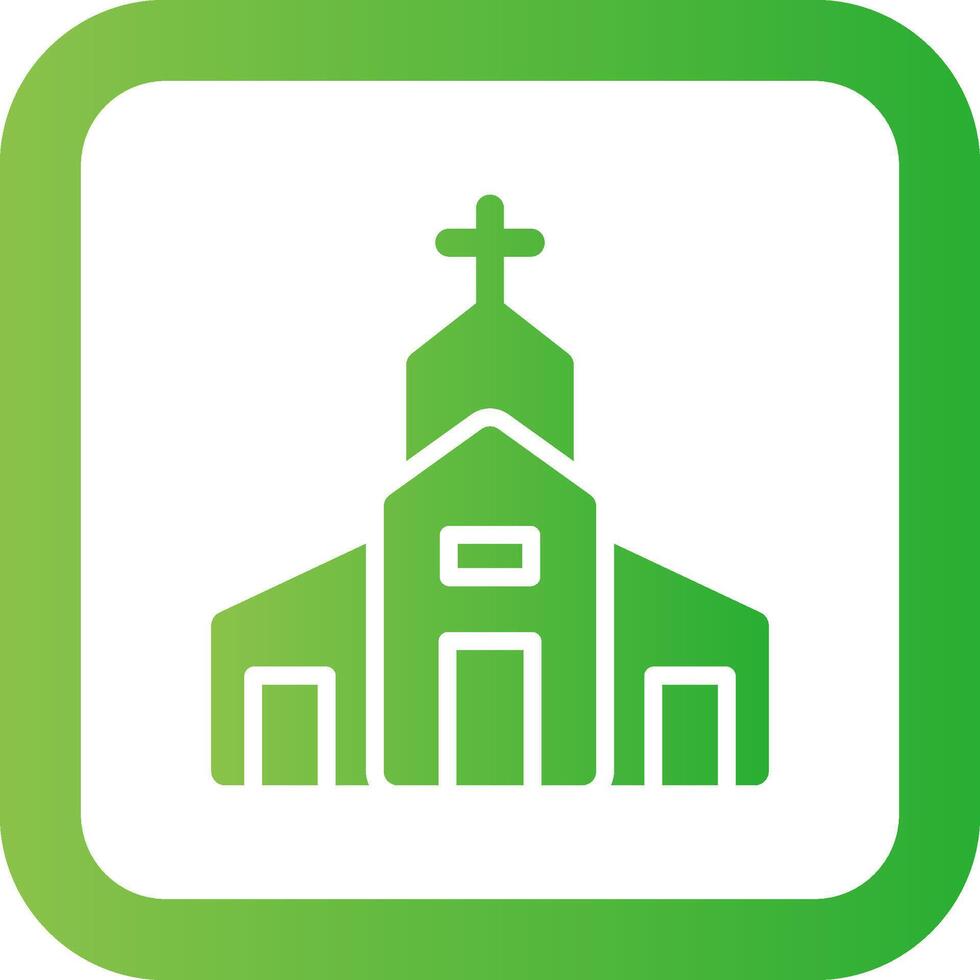 diseño de icono creativo de iglesia vector