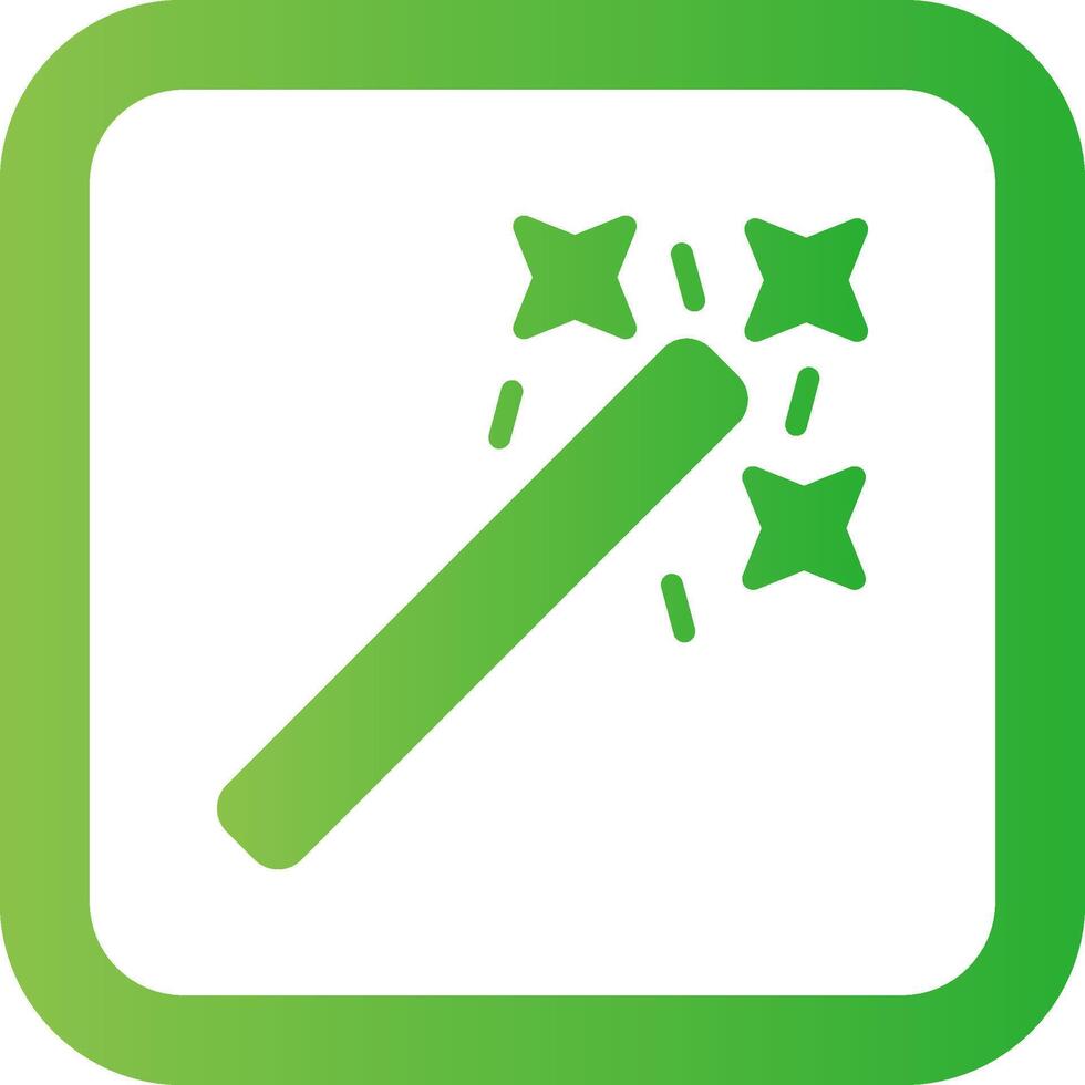 Magic Wand Creative Icon Design vector