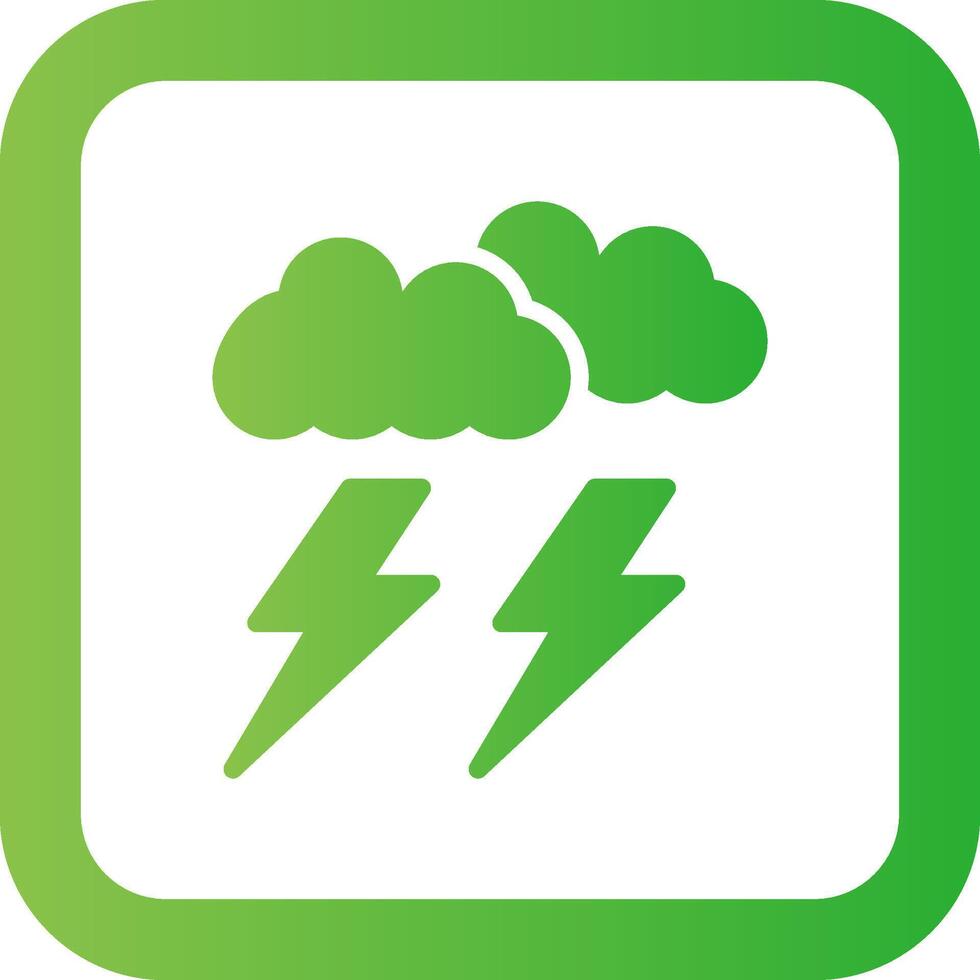 Lightning Creative Icon Design vector