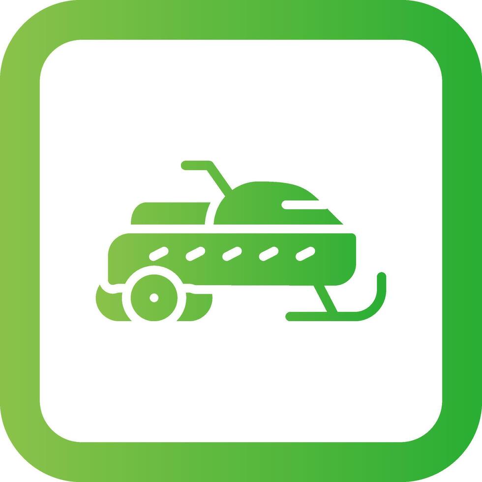 Snowmobile Creative Icon Design vector
