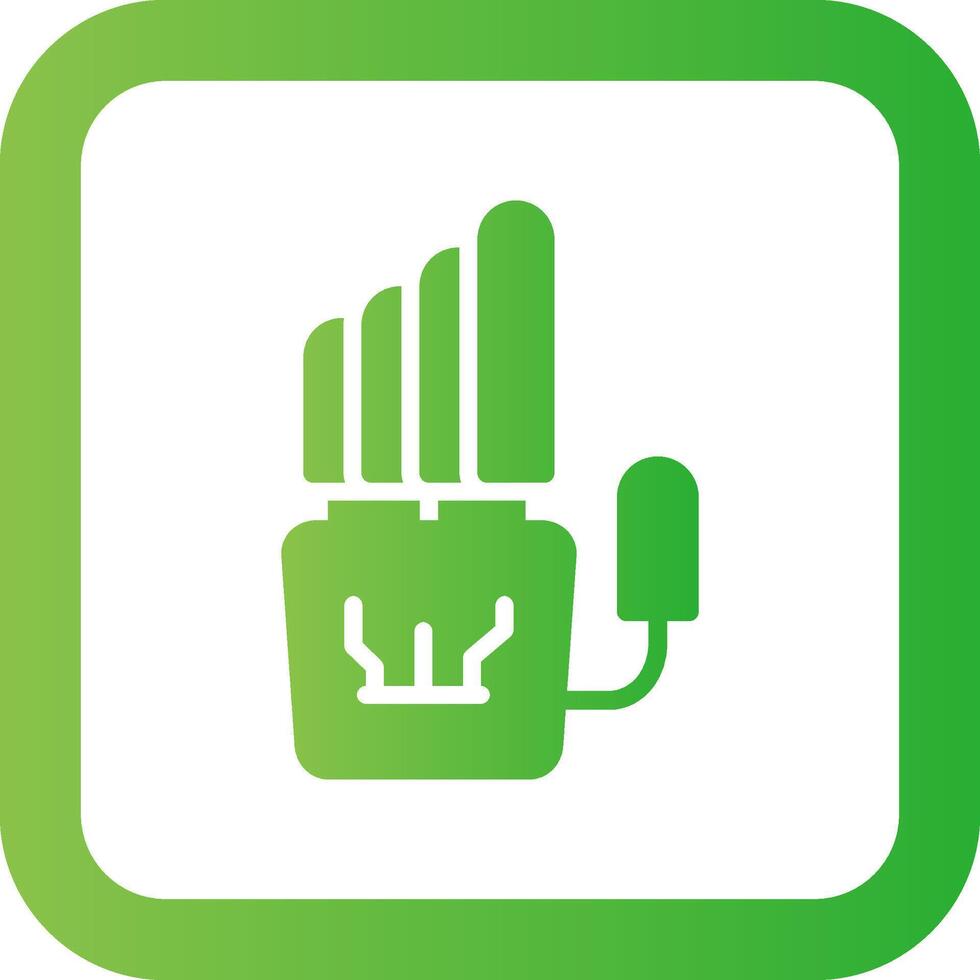 Robot Hand Creative Icon Design vector