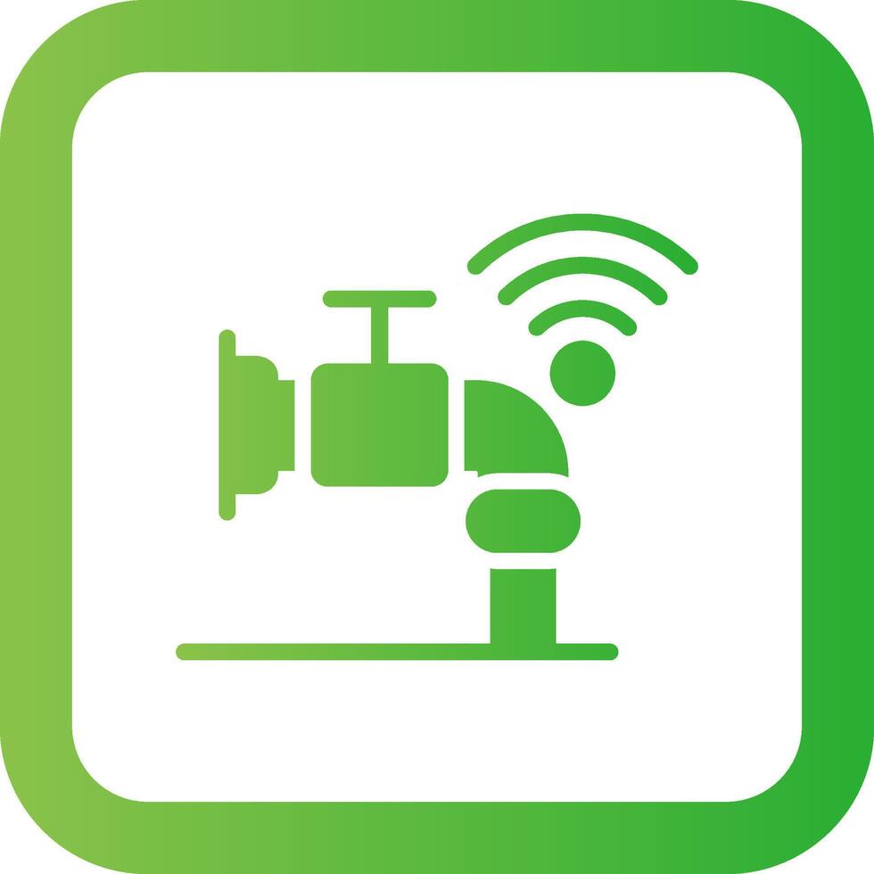 Smart Water Sensor Creative Icon Design vector