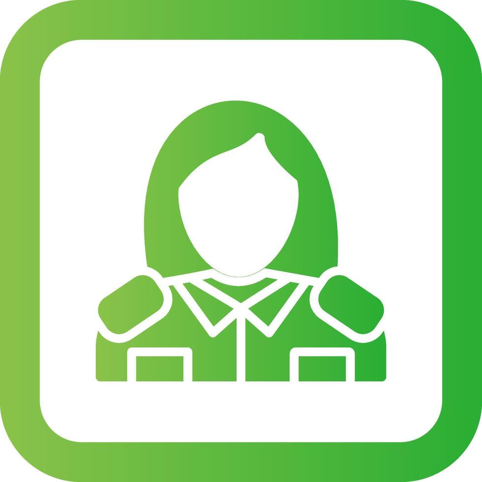 Lady Police Creative Icon Design vector