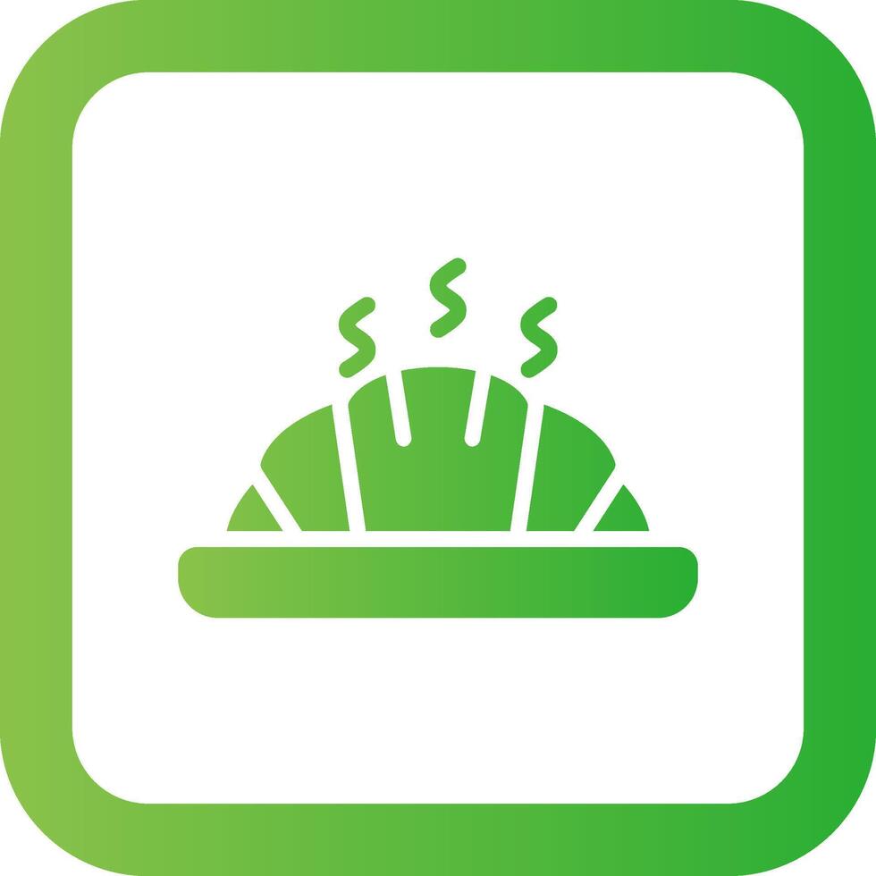 Croissant Creative Icon Design vector