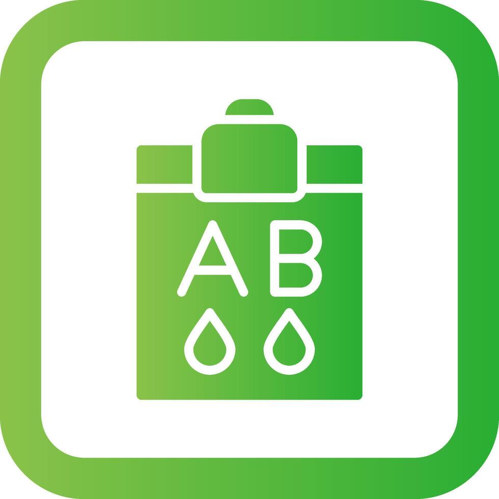 Blood Type Ab Creative Icon Design vector