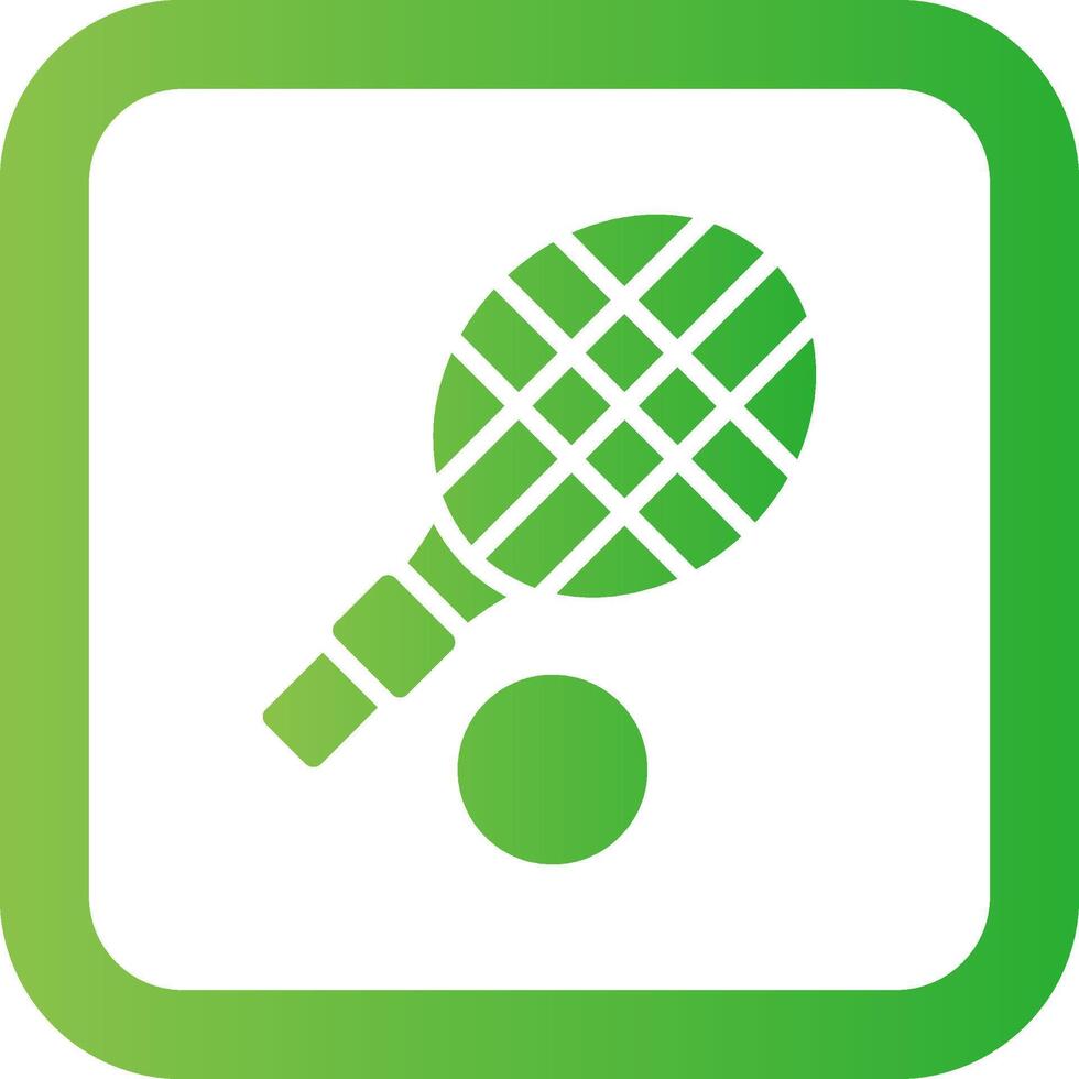 Tennis Racket Creative Icon Design vector