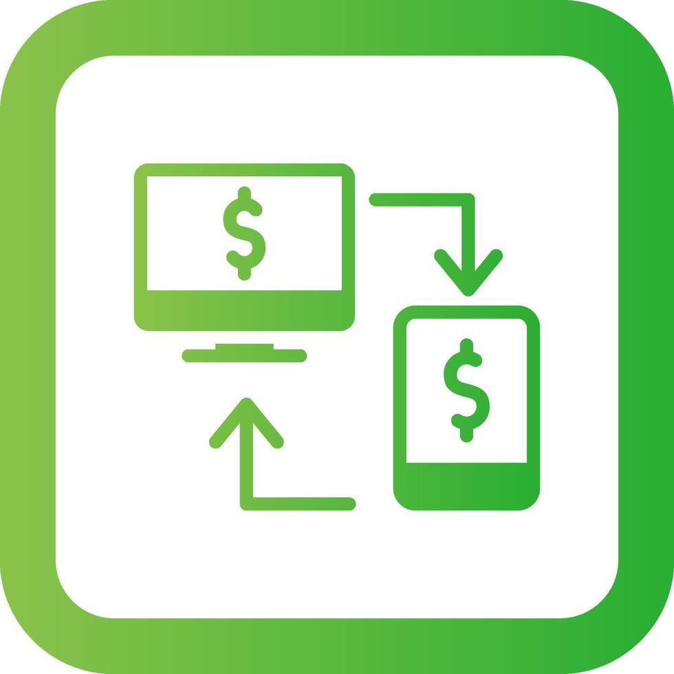 Online Transfer Creative Icon Design vector