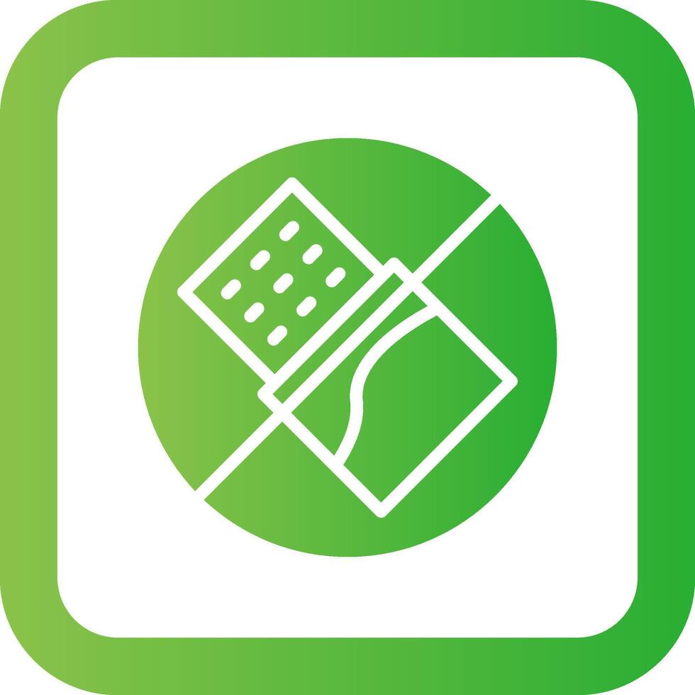 No Chocolate Creative Icon Design vector