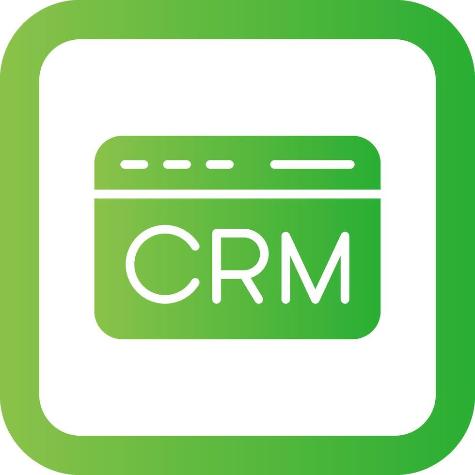 CRM Creative Icon Design vector