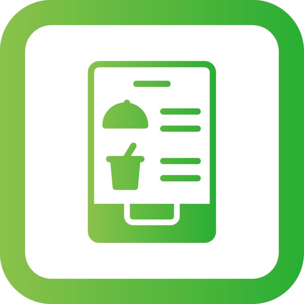 Digital Inflight Menu Creative Icon Design vector