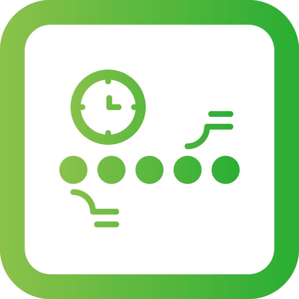 Circle Accent Timeline Creative Icon Design vector