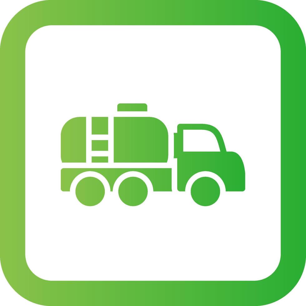 Tanker Truck Creative Icon Design vector