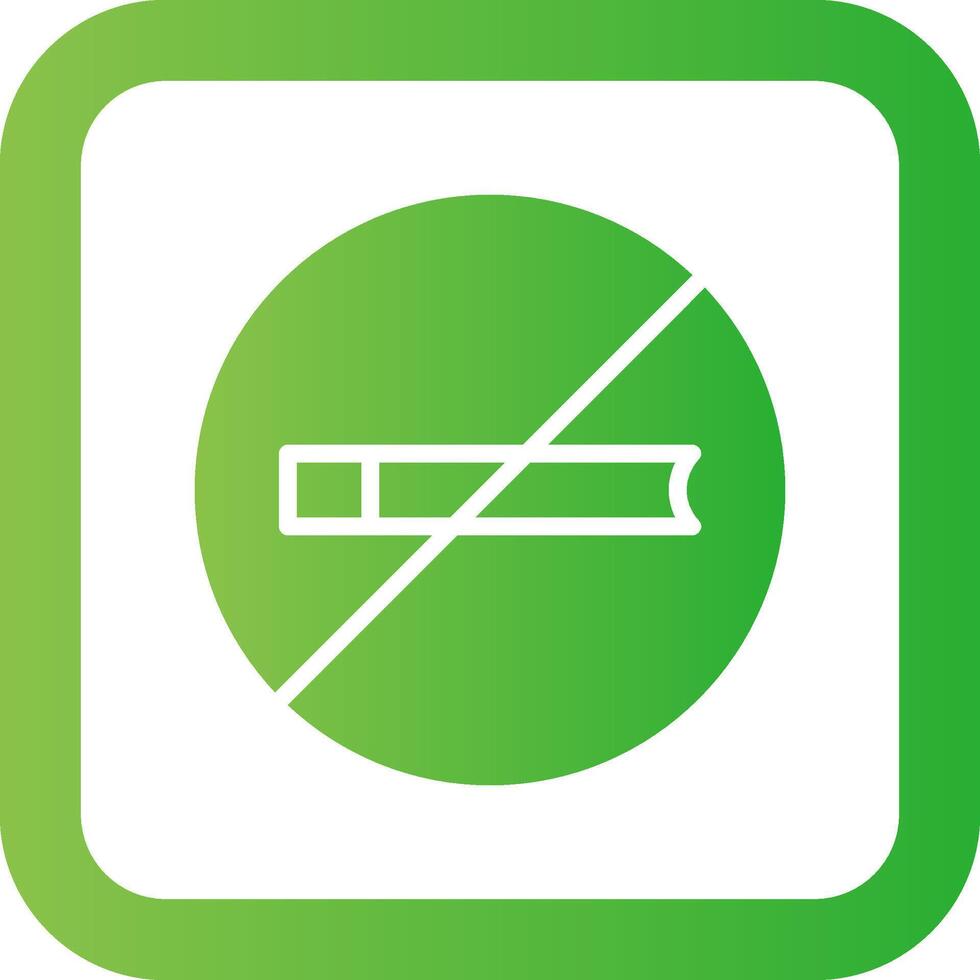No Smoking Creative Icon Design vector