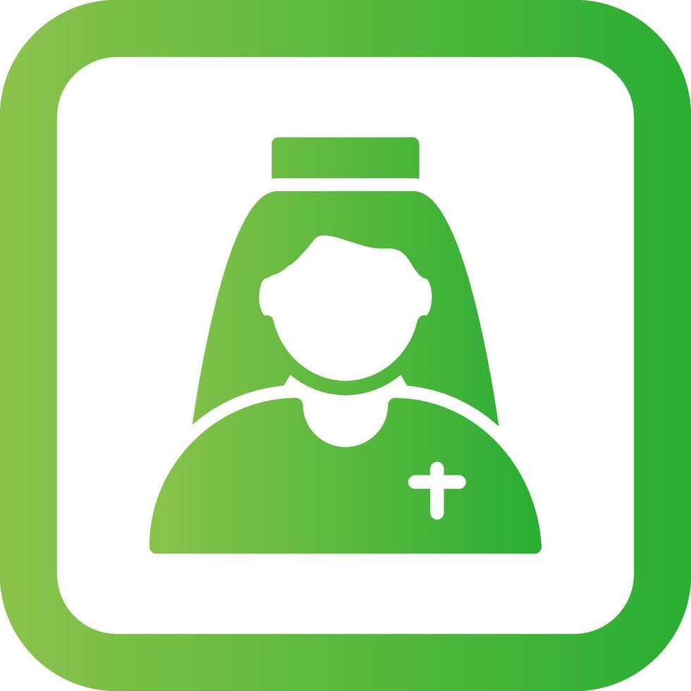 Nun Creative Icon Design vector