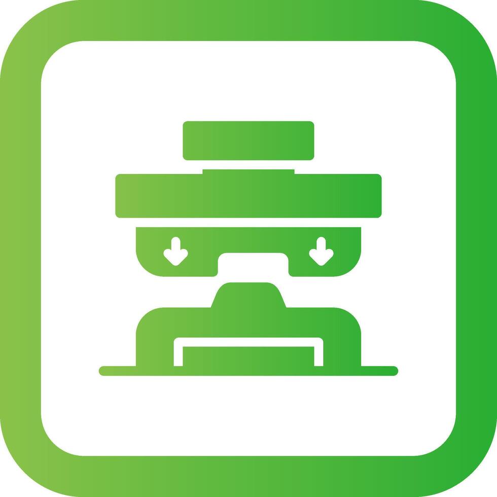 Press Machine Creative Icon Design vector
