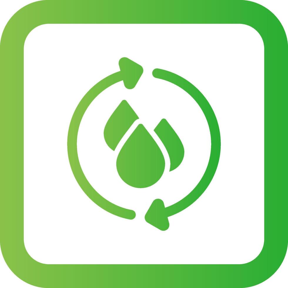 Water Recycle Creative Icon Design vector