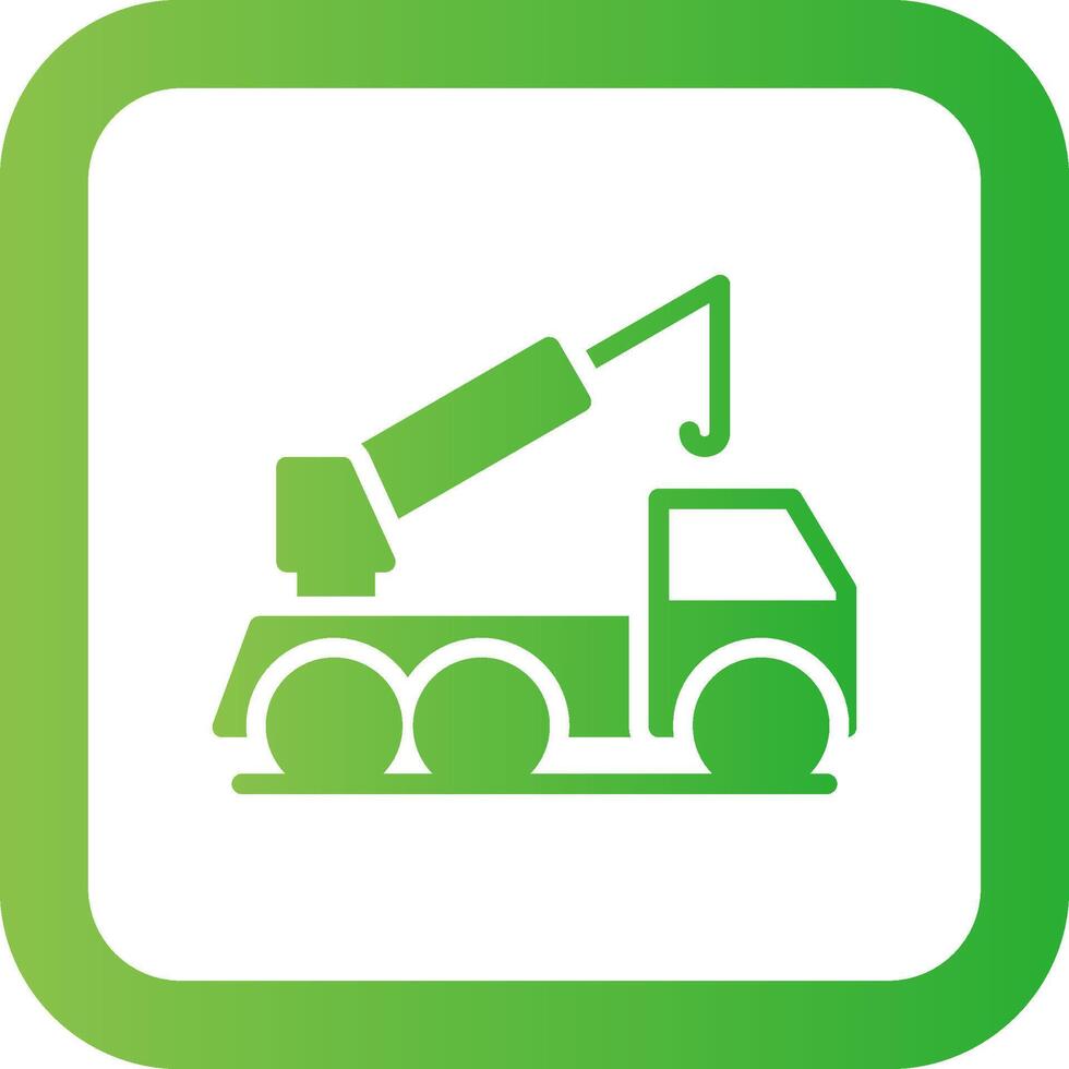 Crane Truck Creative Icon Design vector