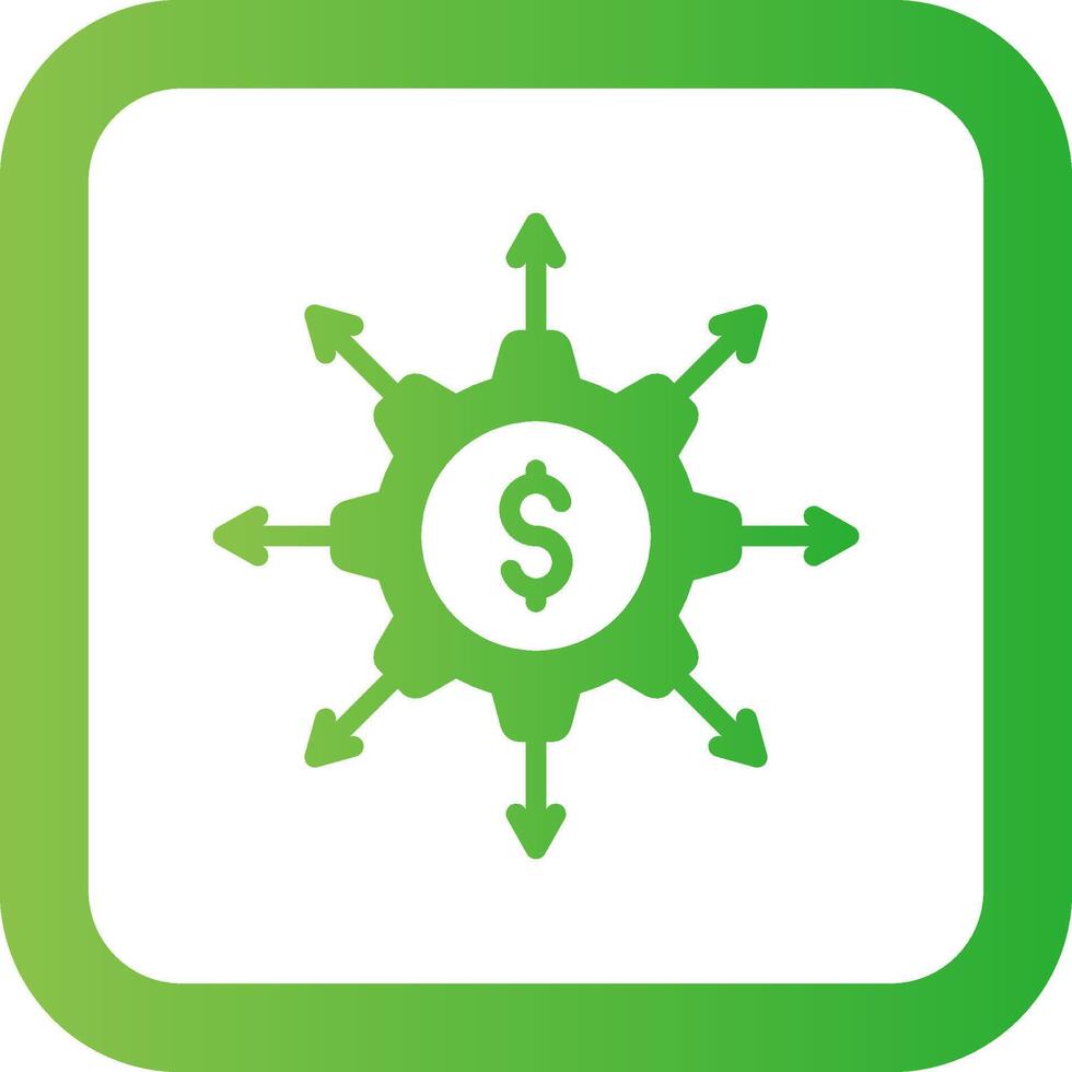 Crowdfunding Portal Creative Icon Design vector
