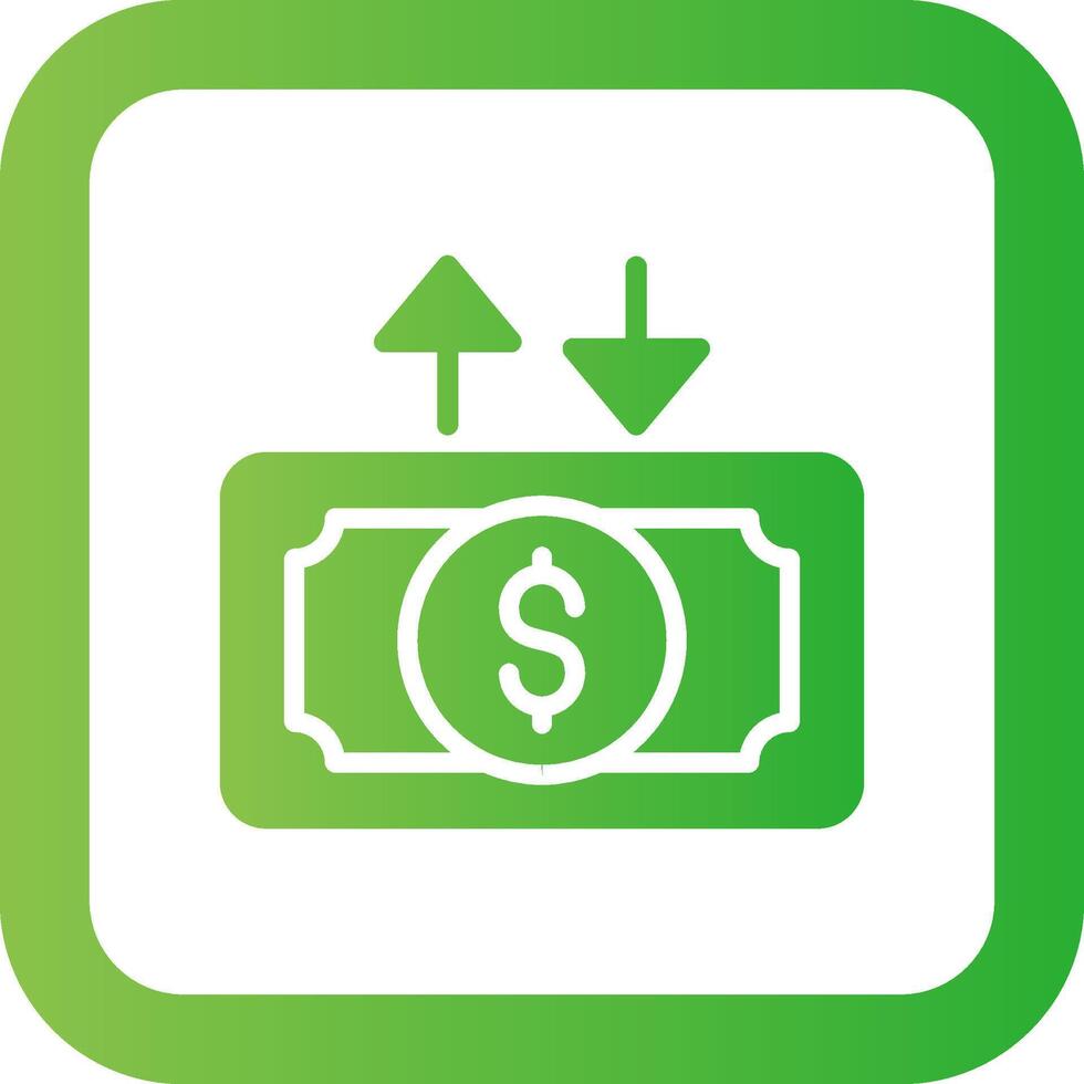 Cash Flow Creative Icon Design vector