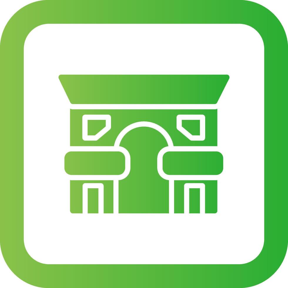 Arc De Triomphe Creative Icon Design vector
