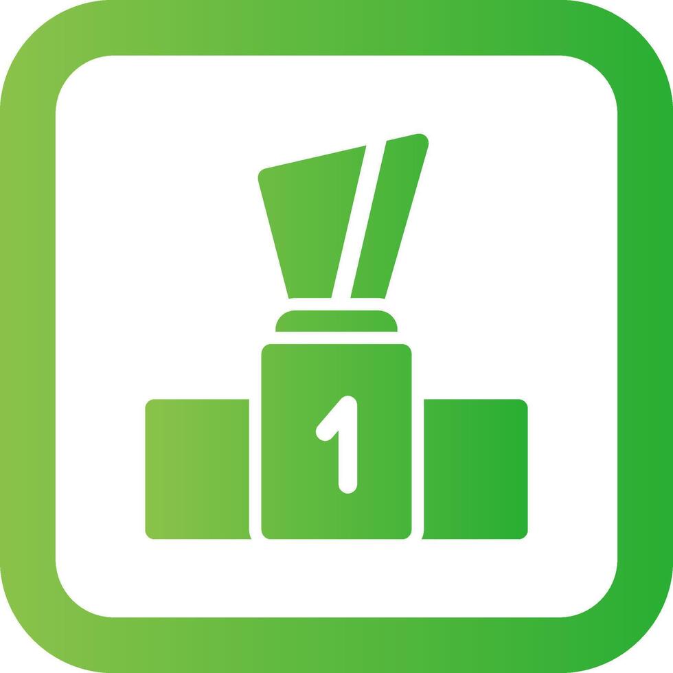 Podium Creative Icon Design vector