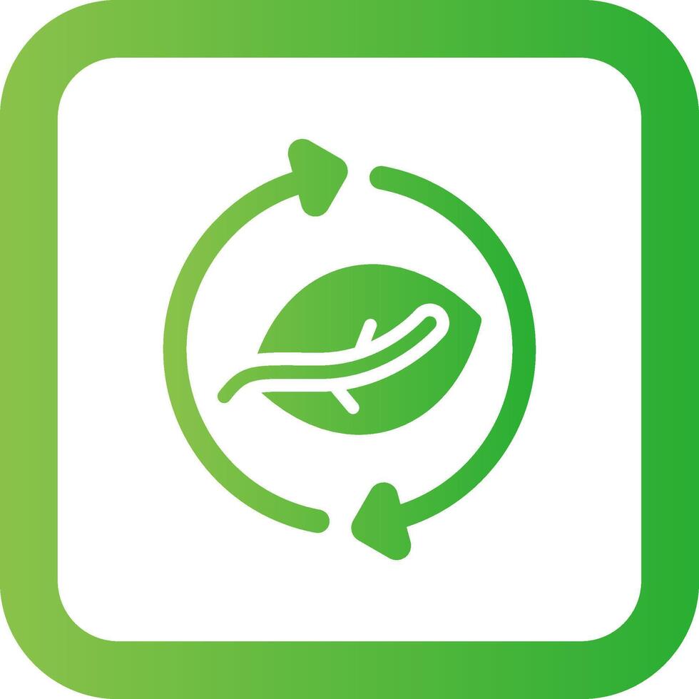 Leaf Recycle Creative Icon Design vector