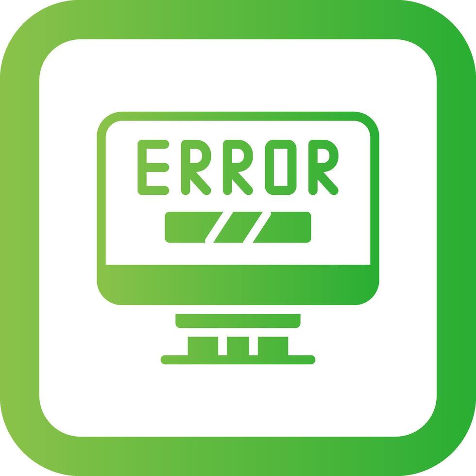 Error Creative Icon Design vector