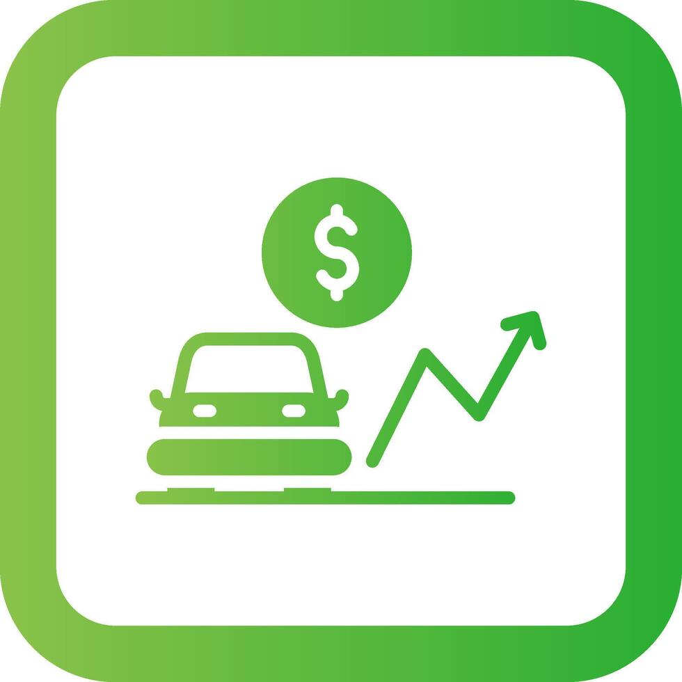 Car Loan Rates Creative Icon Design vector