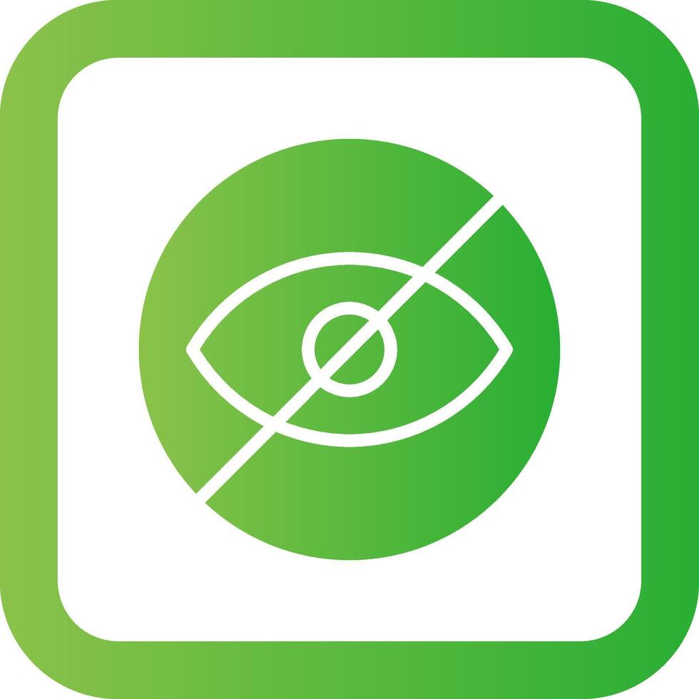 Blindness Creative Icon Design vector